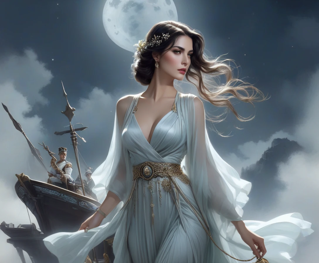 moon&rsquo;s daughter :: illustration By Rafael Zabaleta, by Harrison Fisher, by Israel Tsvaygenbaum :